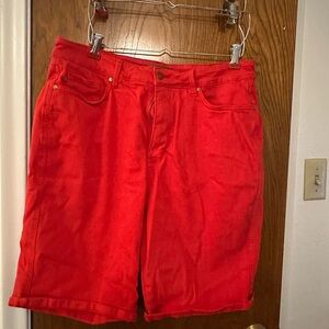 Judy Blue Vibrant Red Women's Shorts